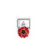 Nomination Poppy Pendant Sterling Silver and Stainless Steel Composable Charm