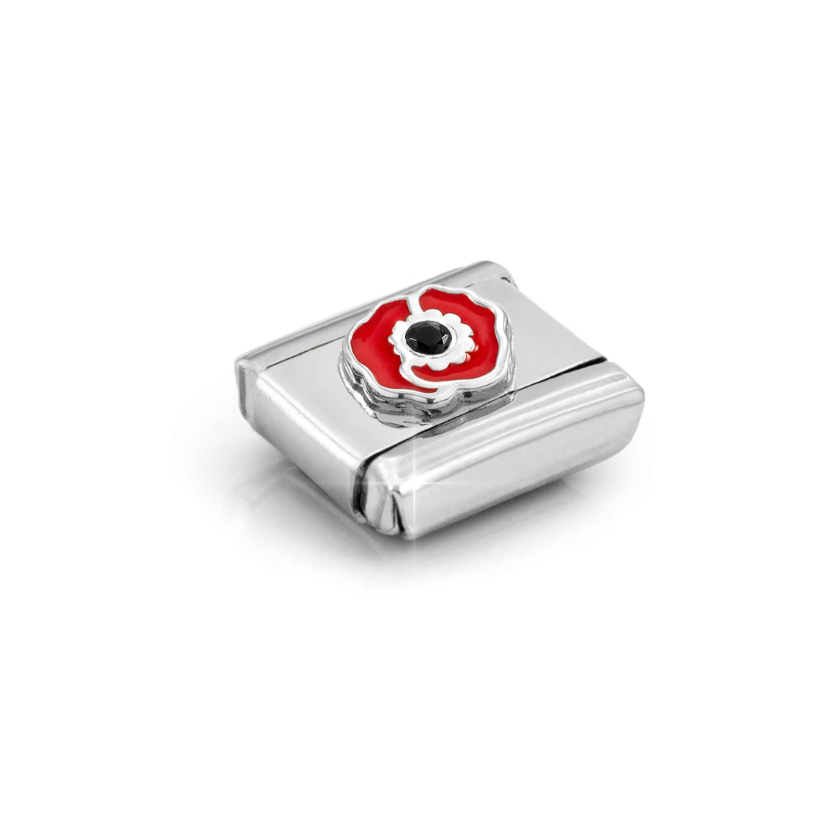 Nomination Poppy Sterling Silver and Stainless Steel Composable Charm