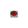 Nomination Red CZ Oval Sterling Silver and Stainless Steel Composable Charm