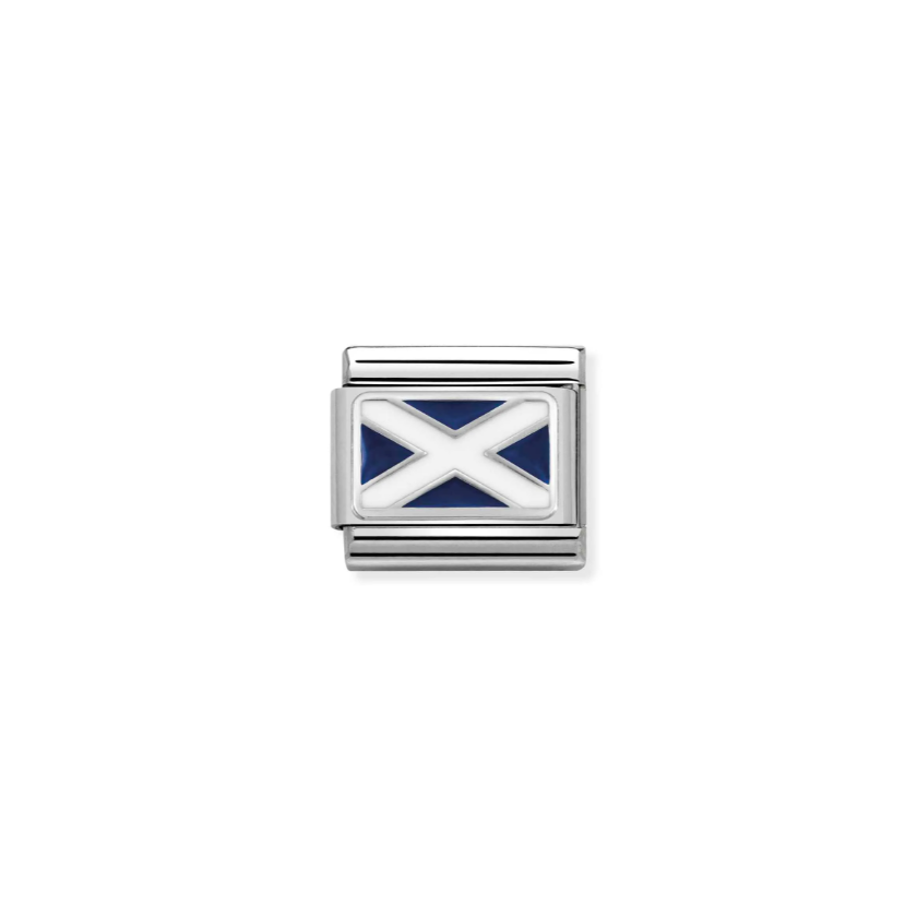 Nomination Scottish Flag Sterling Silver and Stainless Steel Composable Charm