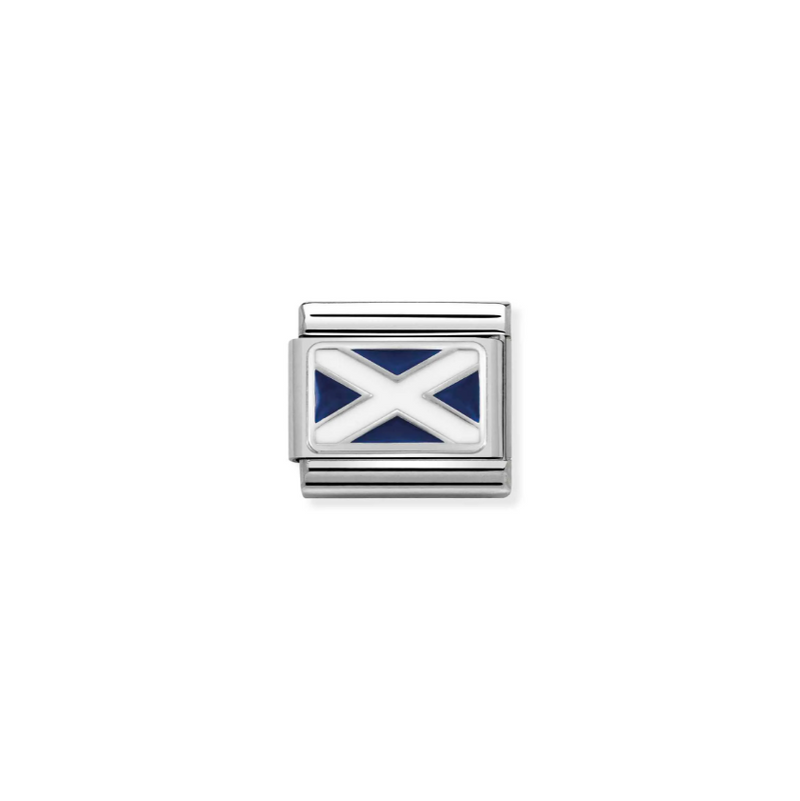 Nomination Scottish Flag Sterling Silver and Stainless Steel Composable Charm