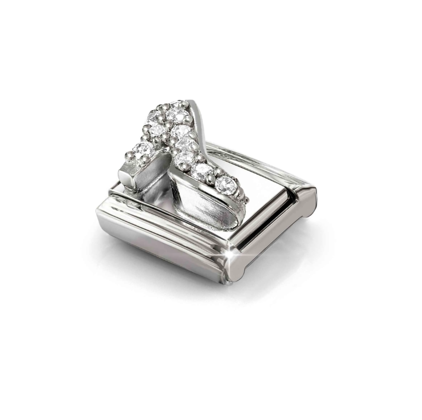 Nomination CZ High Heel Sterling Silver and Stainless Steel Composable Charm