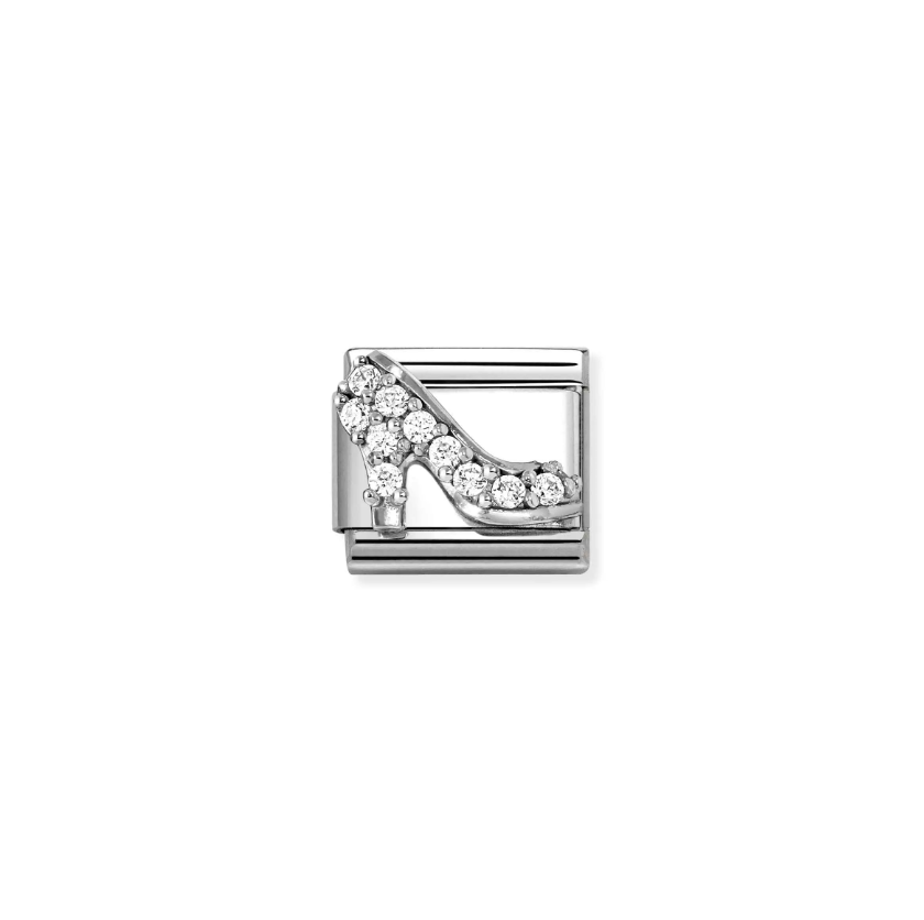 Nomination CZ High Heel Sterling Silver and Stainless Steel Composable Charm