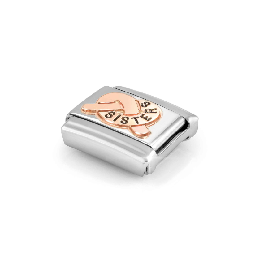 Nomination Sisters Knot 9ct Gold and Stainless Steel Composable Charm