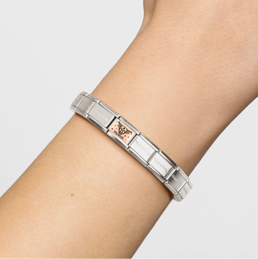 Nomination Zodiac Taurus 9ct Gold and Stainless Steel Composable Charm