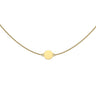 9ct Yellow Gold Engravable Mini Disc Necklace