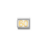Nomination Number 60 18ct Gold and Stainless Steel Composable Charm