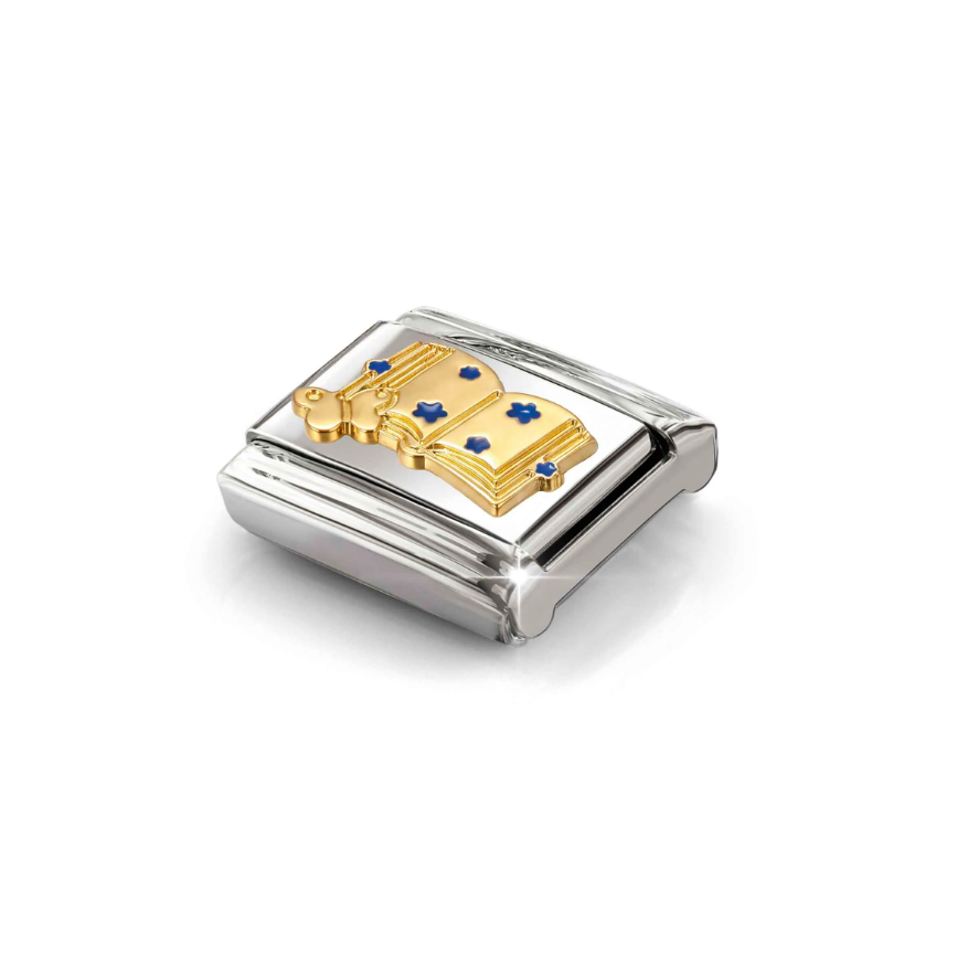 Nomination Blue Book 18ct Gold and Stainless Steel Composable Charm