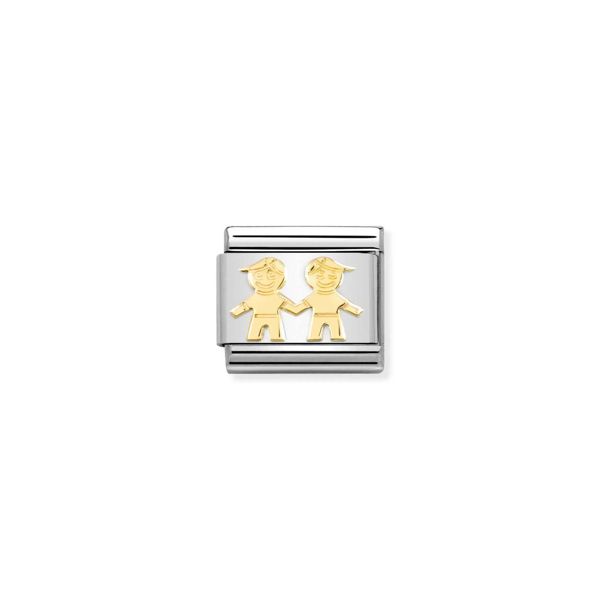 Nomination Brothers 18ct Gold and Stainless Steel Composable Charm