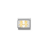 Nomination Brothers 18ct Gold and Stainless Steel Composable Charm