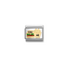 Nomination Burger and Fries 18ct Gold and Stainless Steel Composable Charm