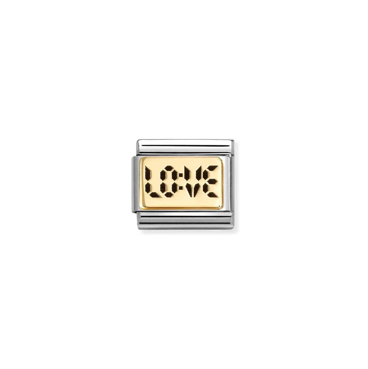 Nomination Digital Love 18ct Gold and Stainless Steel Composable Charm