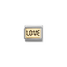 Nomination Digital Love 18ct Gold and Stainless Steel Composable Charm