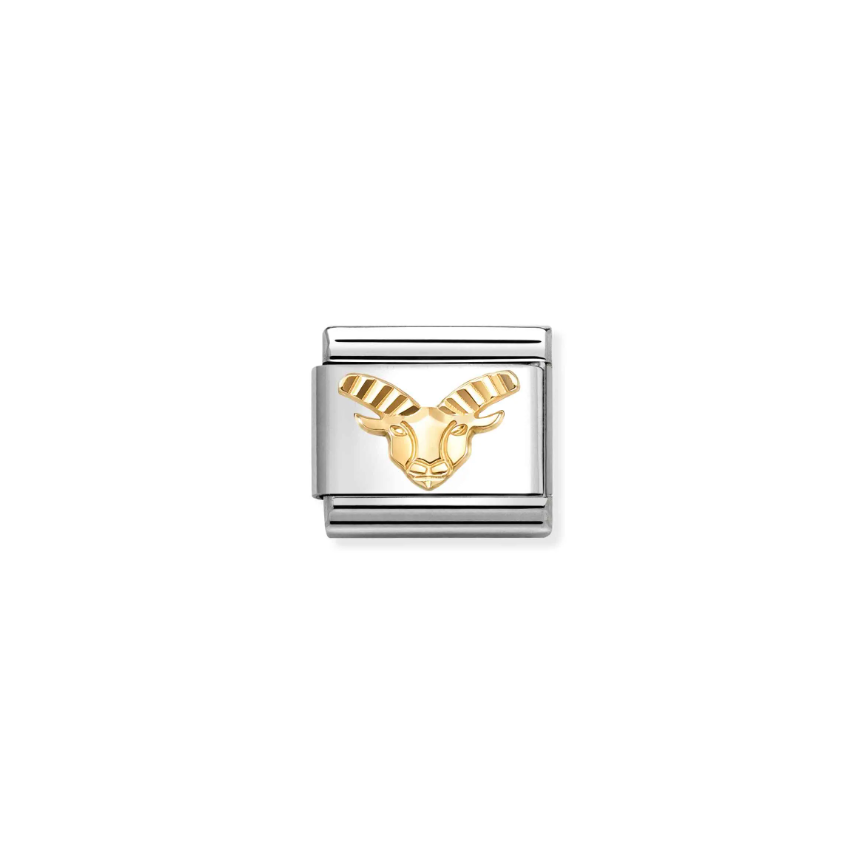 Nomination New Capricorn 18ct Gold and Stainless Steel Composable Charm