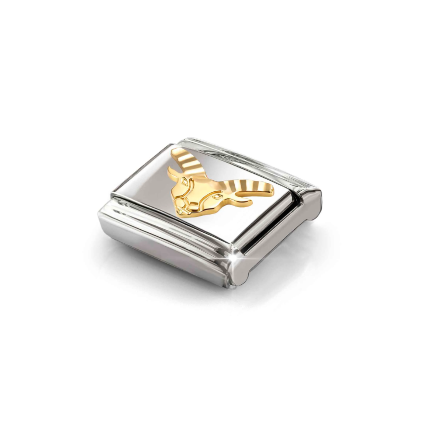Nomination New Capricorn 18ct Gold and Stainless Steel Composable Charm