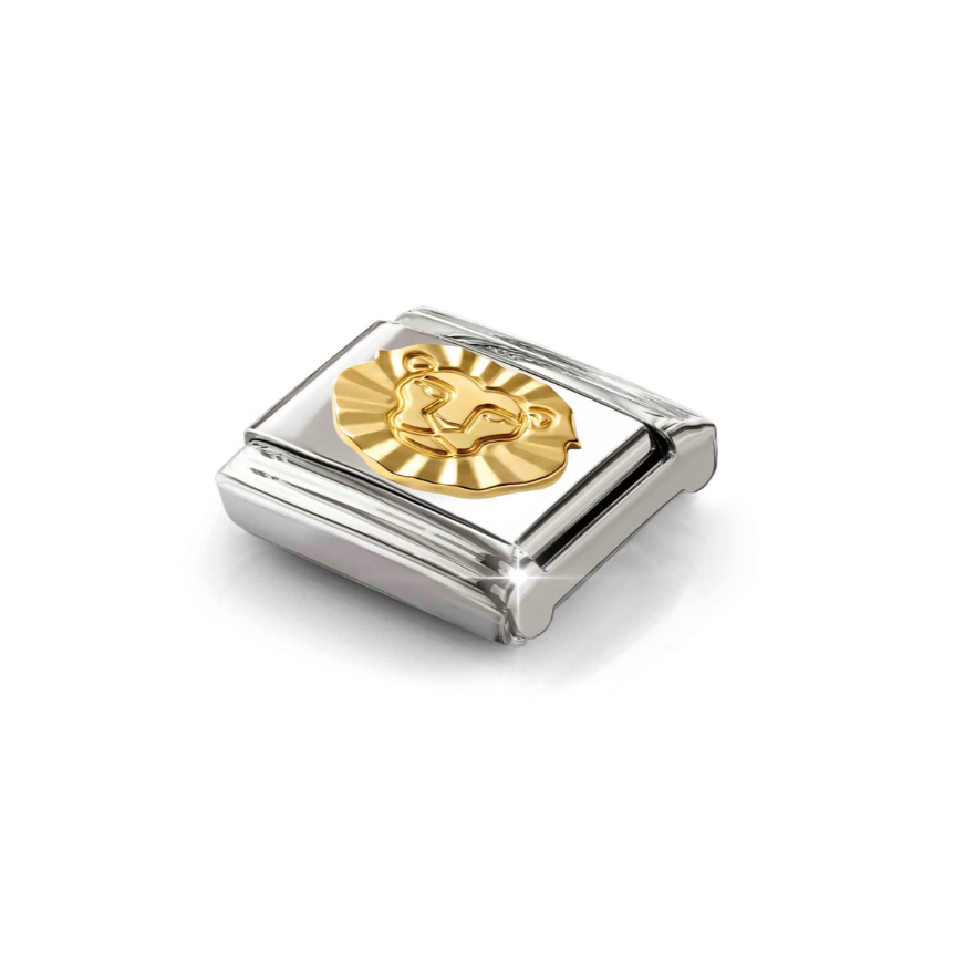 Nomination New Leo 18ct Gold and Stainless Steel Composable Charm