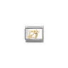 Nomination New Sagittarius 18ct Gold and Stainless Steel Composable Charm