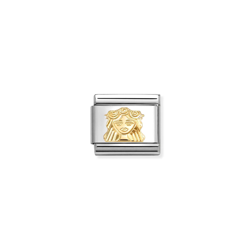 Nomination New Virgo 18ct Gold and Stainless Steel Composable Charm