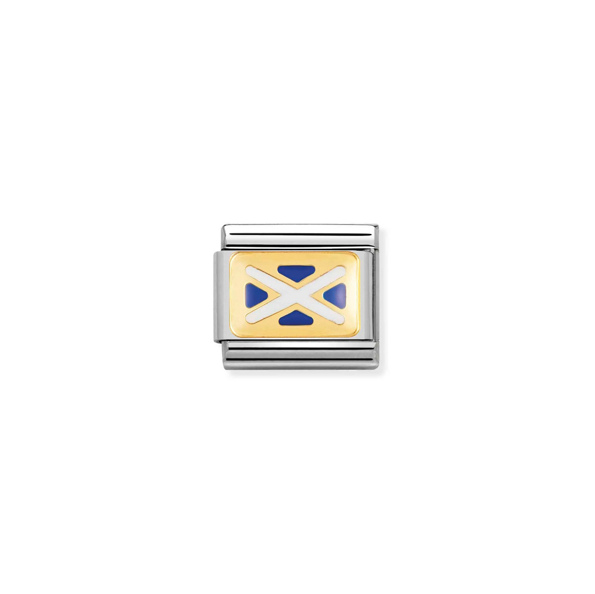 Nomination Scottish Flag 18ct Gold and Stainless Steel Composable Charm