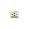 Nomination Scottish Flag 18ct Gold and Stainless Steel Composable Charm