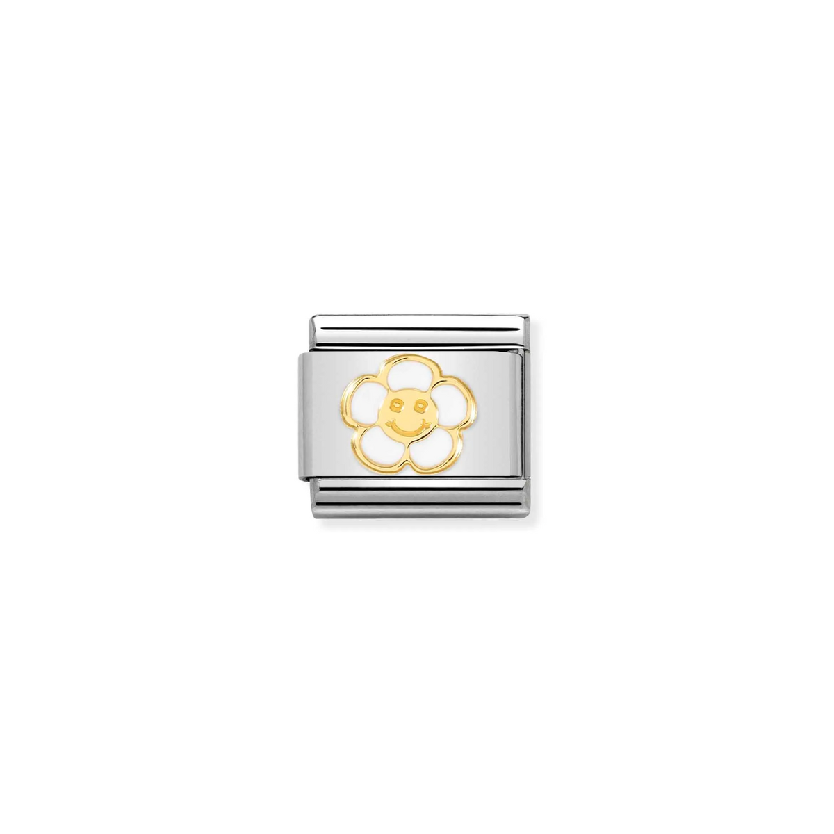 Nomination Smile Daisy 18ct Gold and Stainless Steel Composable Charm