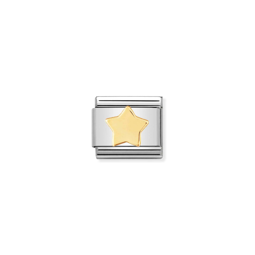 Nomination Star 18ct Gold and Stainless Steel Composable Charm