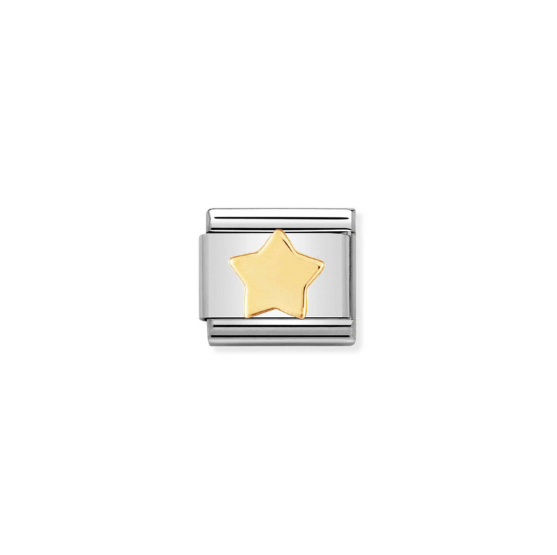 Nomination Star 18ct Gold and Stainless Steel Composable Charm