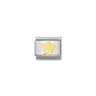 Nomination Star 18ct Gold and Stainless Steel Composable Charm