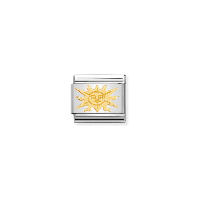 Nomination Sun 18ct Gold and Stainless Steel Composable Charm